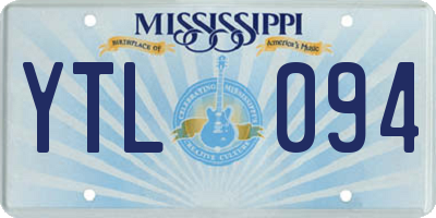 MS license plate YTL094