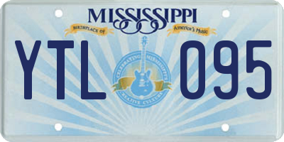 MS license plate YTL095