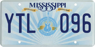 MS license plate YTL096