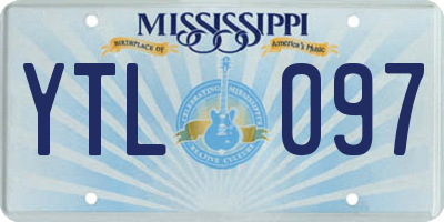 MS license plate YTL097