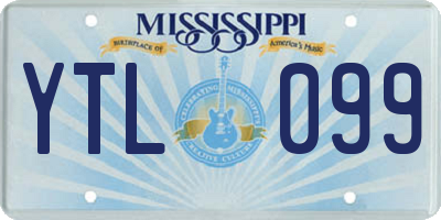 MS license plate YTL099
