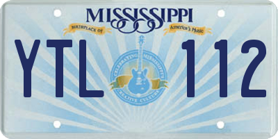 MS license plate YTL112