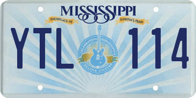 MS license plate YTL114