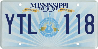 MS license plate YTL118