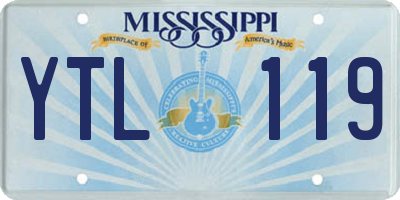 MS license plate YTL119