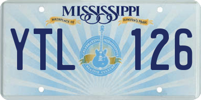 MS license plate YTL126
