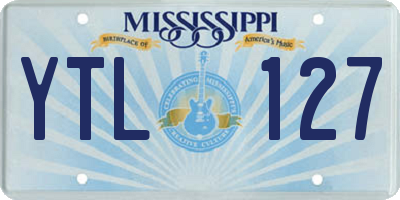 MS license plate YTL127