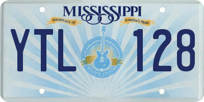 MS license plate YTL128
