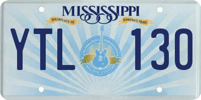 MS license plate YTL130