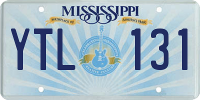 MS license plate YTL131