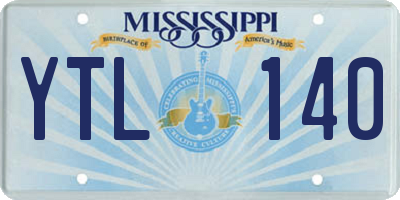 MS license plate YTL140