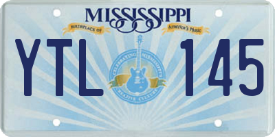 MS license plate YTL145