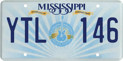 MS license plate YTL146