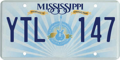 MS license plate YTL147