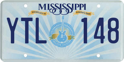 MS license plate YTL148