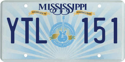 MS license plate YTL151