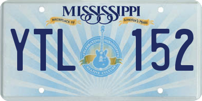 MS license plate YTL152