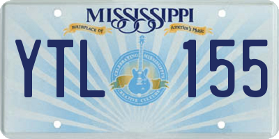 MS license plate YTL155