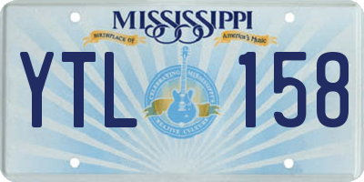 MS license plate YTL158