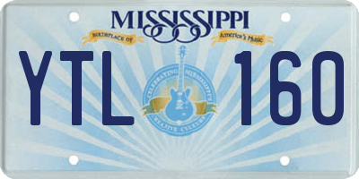 MS license plate YTL160