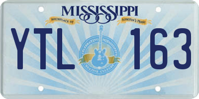 MS license plate YTL163