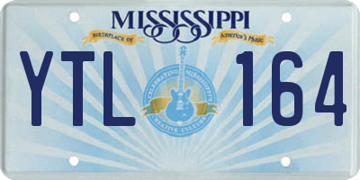MS license plate YTL164