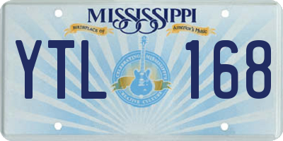 MS license plate YTL168