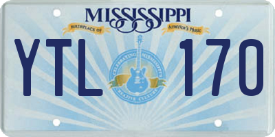 MS license plate YTL170