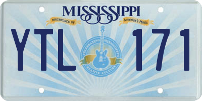 MS license plate YTL171