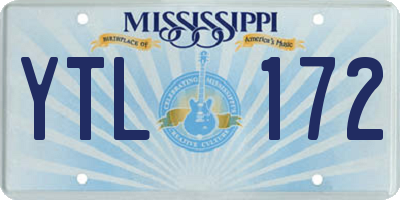 MS license plate YTL172