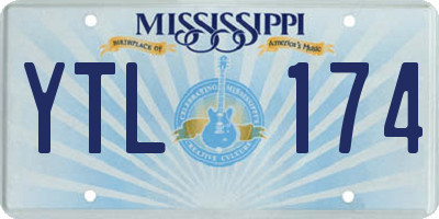 MS license plate YTL174
