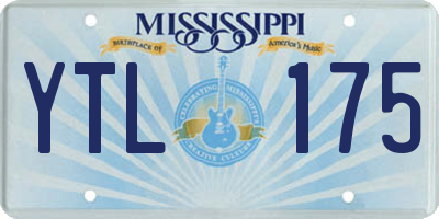 MS license plate YTL175