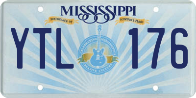 MS license plate YTL176