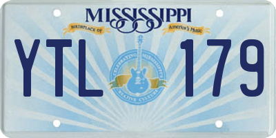 MS license plate YTL179