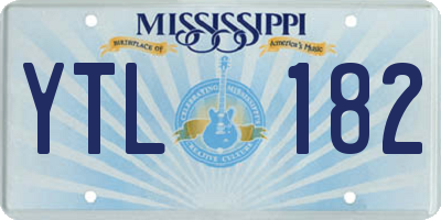 MS license plate YTL182
