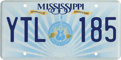 MS license plate YTL185