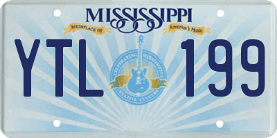 MS license plate YTL199