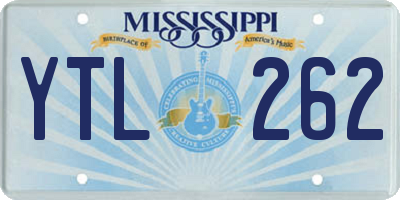 MS license plate YTL262