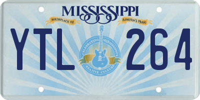 MS license plate YTL264