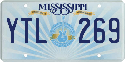 MS license plate YTL269
