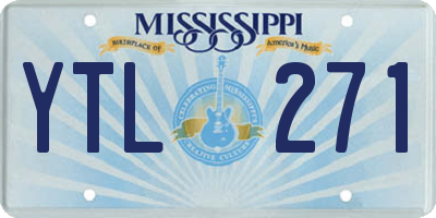 MS license plate YTL271
