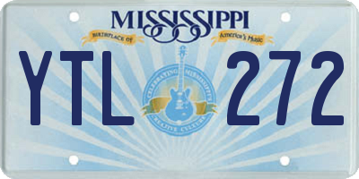 MS license plate YTL272