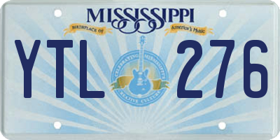 MS license plate YTL276