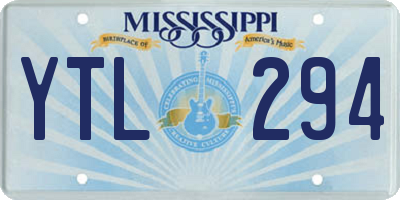MS license plate YTL294