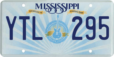 MS license plate YTL295