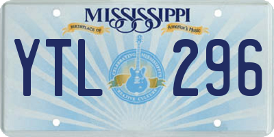 MS license plate YTL296