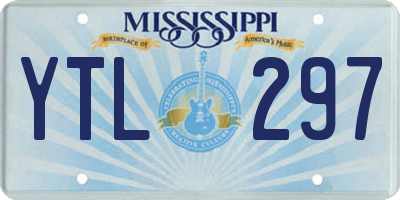 MS license plate YTL297