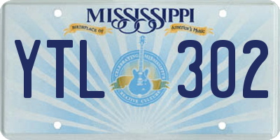 MS license plate YTL302