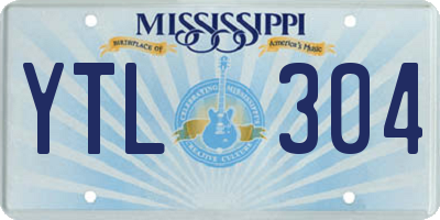 MS license plate YTL304
