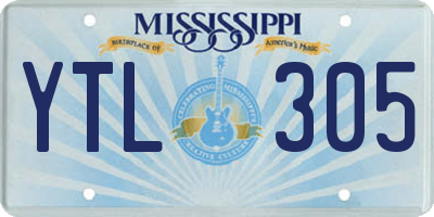 MS license plate YTL305